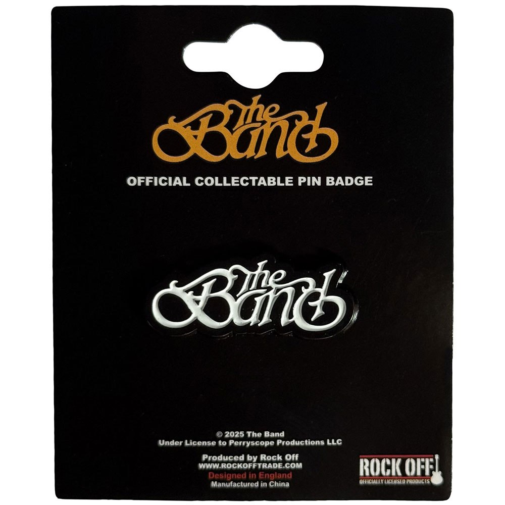 The Band - Logo Pin - Zwart/Wit